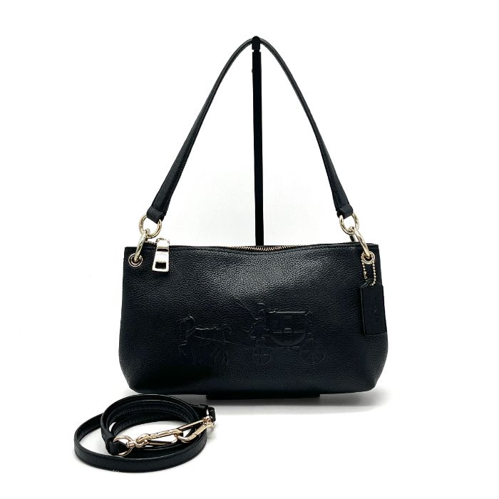 COACH コーチ 2way レザー ハンド ショルダー バッグ eH0992N