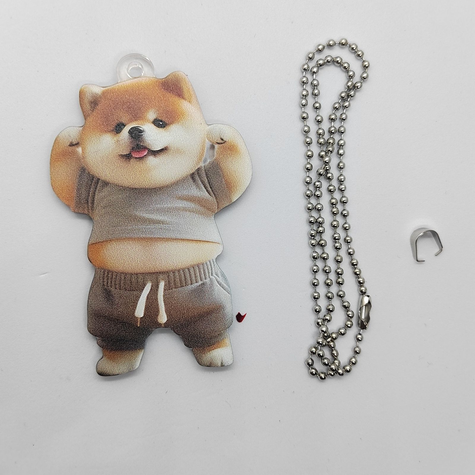 2個セット キーホルダー ぽっちゃり 柴犬 豆柴 2D アクリル 7.5