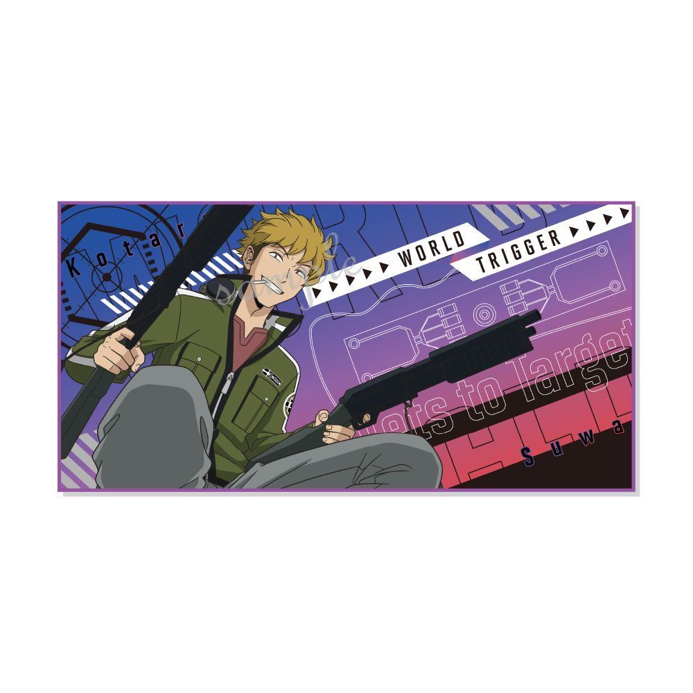 新品・公式】ワールドトリガー Bullets to Target ラージタオル 7.諏訪
