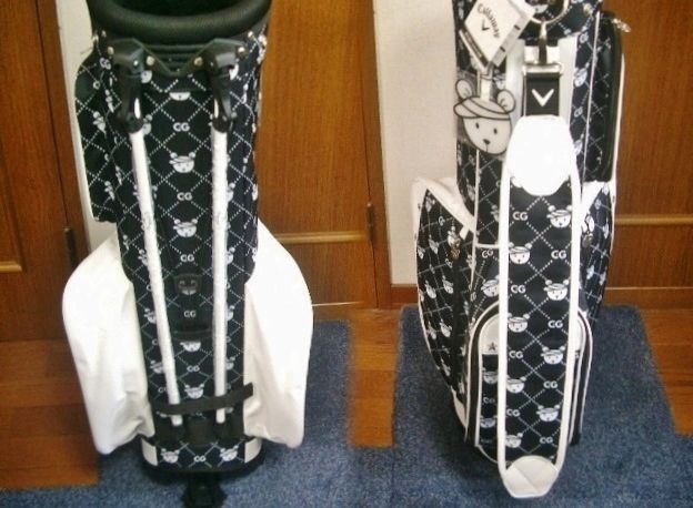 黒白 スタンドバッグ