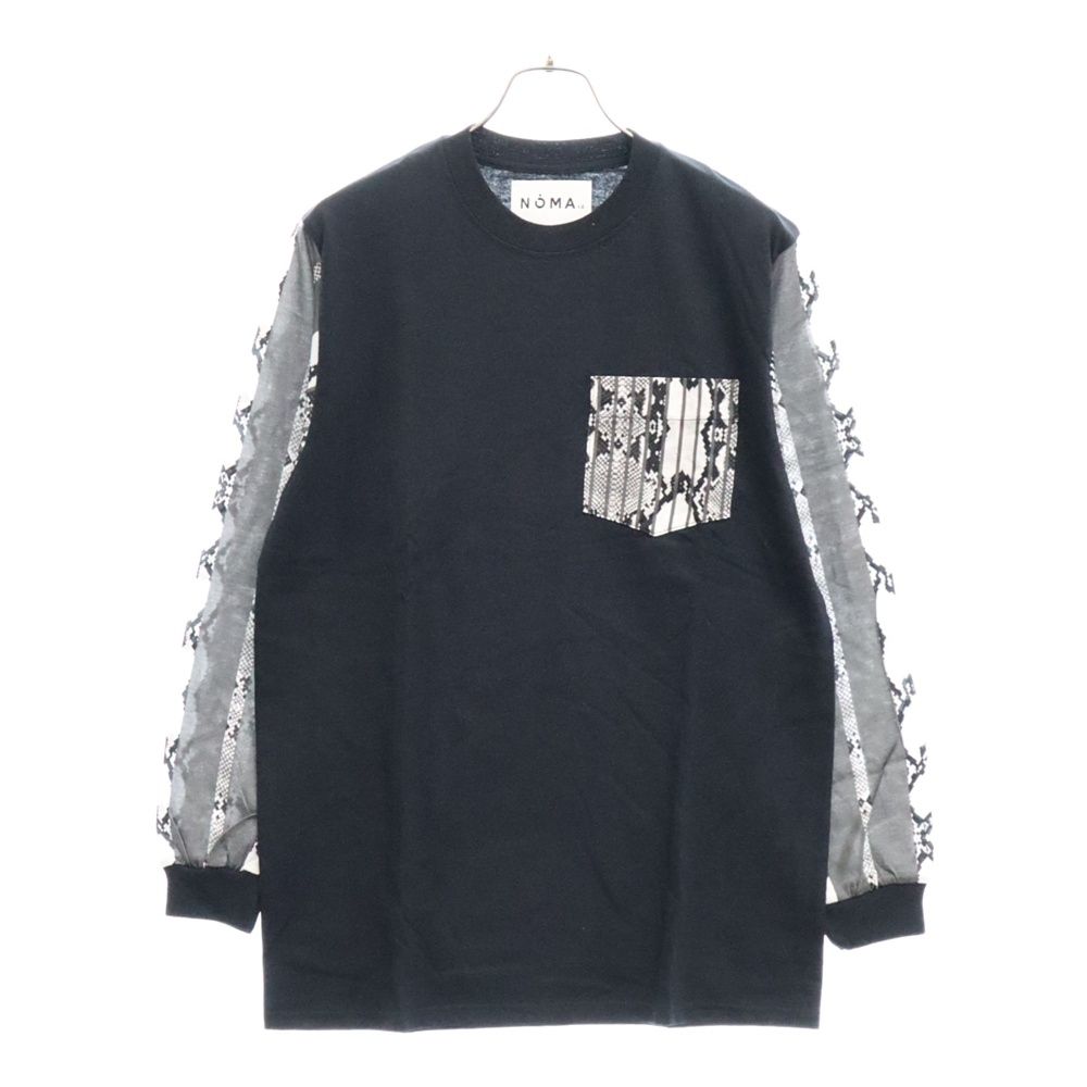 NOMA t.d. (ノーマティーディー) Python L/SL  ロングスリーブTシャツ カットソー ブラック