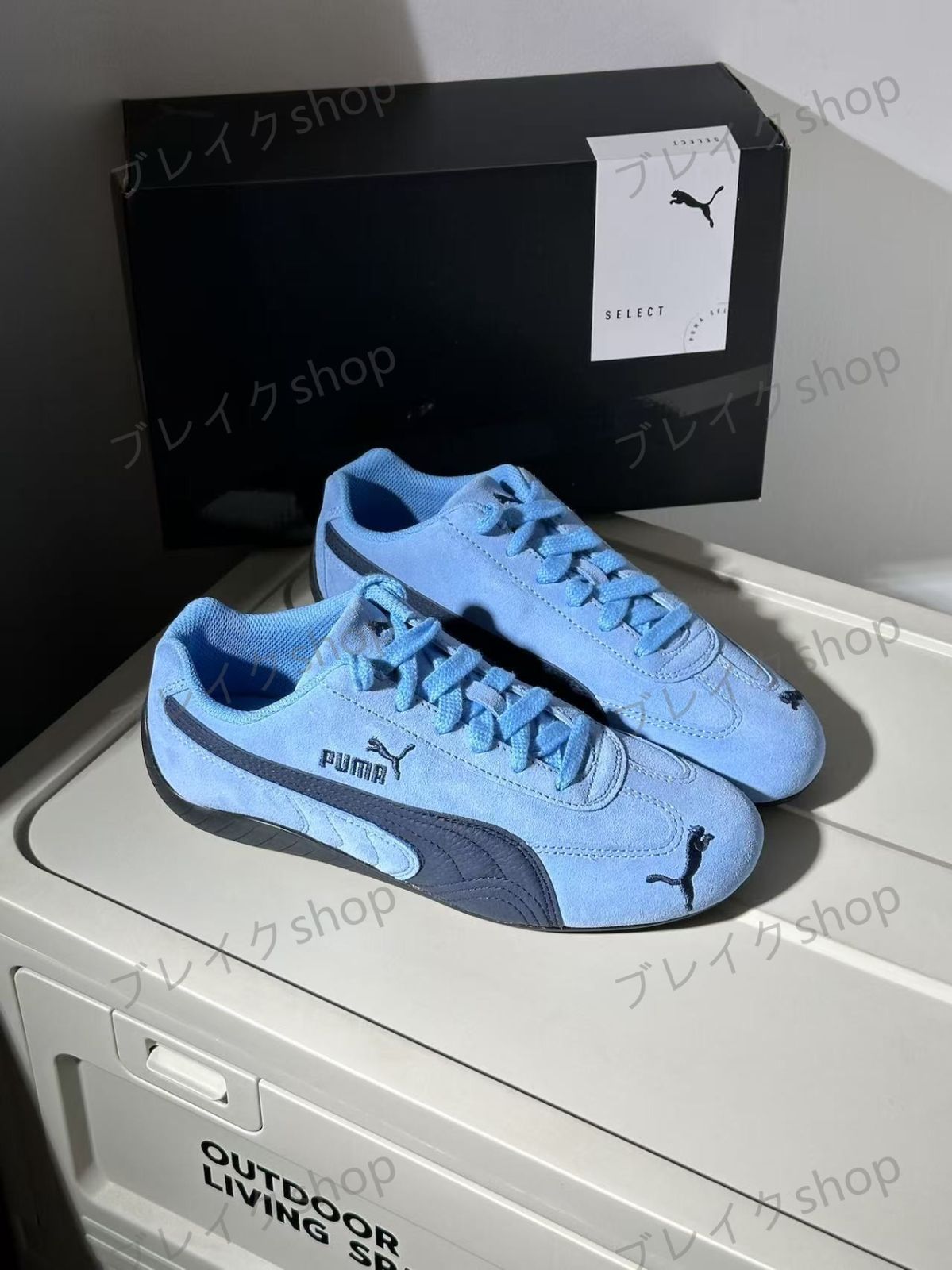 PUMA プーマ スピードキャット スニーカー SPEEDCAT OG ライトブルー ローカットスニーカー 男女兼用