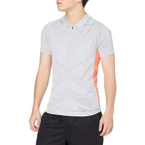 アシックス(ASICS) テニス ELITE 半袖ポロシャツ 2041A078 メンズ ピエドモントグレー Lサイズ