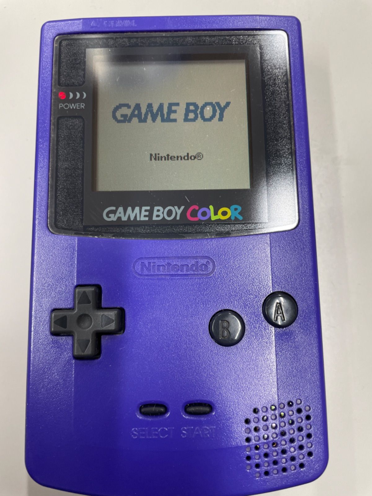 GAME BOY COLOR ゲームボーイカラー パープル CGB-001 動作 済み