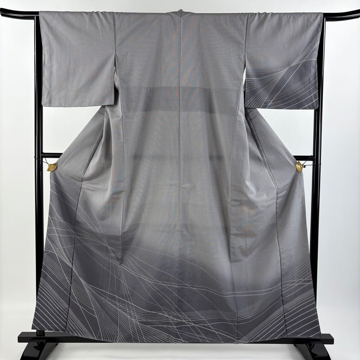 M269 単衣 身丈160cm 夏大島 反端付き