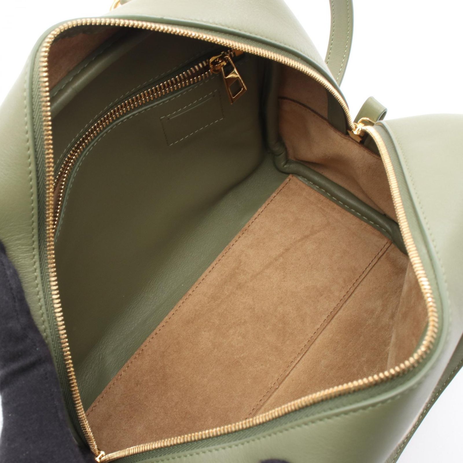 LOEWEツイスト・ハンドバッグ(モスグリーン)