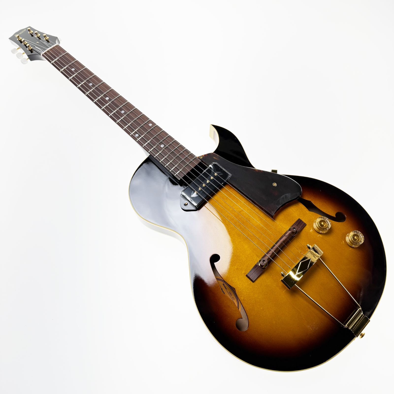 Greco グレコ GES-AT Tabacco Sunburst フルアコースティックギター フルアコギター エレキギター シングル カッタウェイ アーチトップ ギター