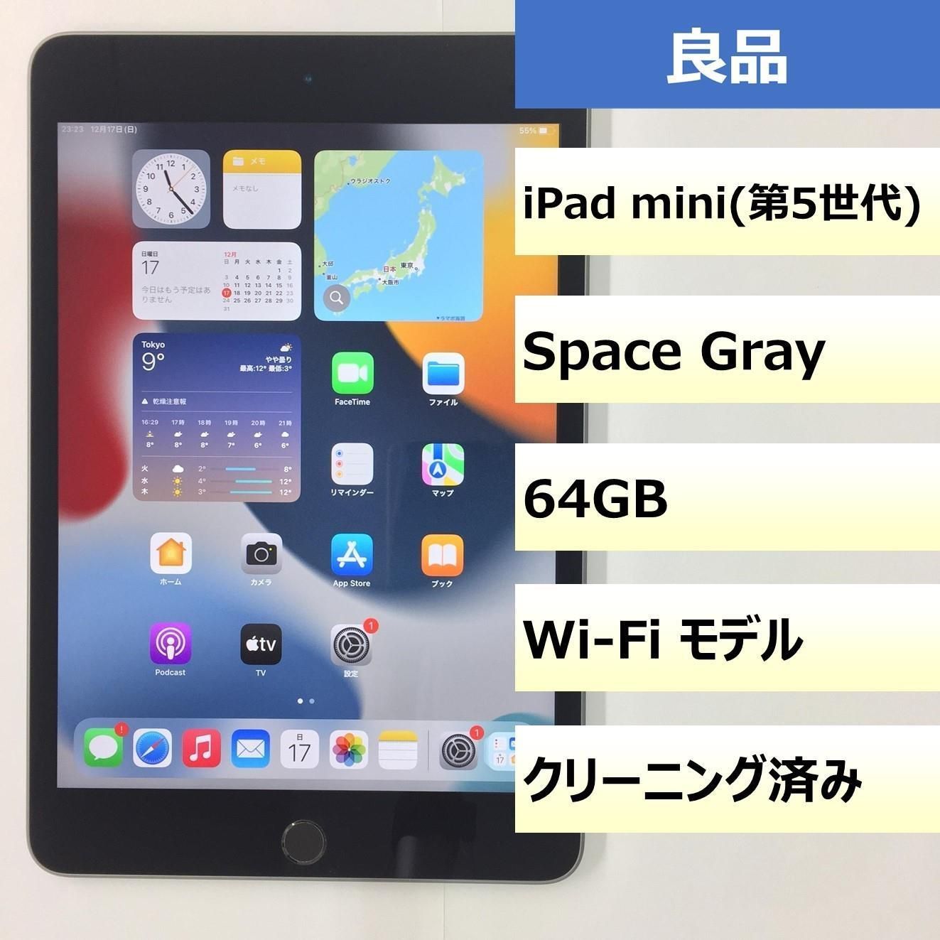 【良品】iPad mini (第5世代) Wi-Fi/64GB/DMPFKFVCLM93