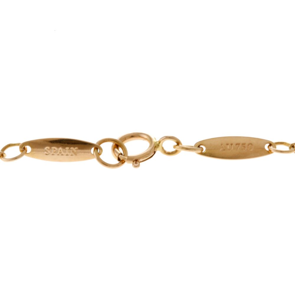 ティファニー 18Kイエローゴールド バイザヤードブレスレット TIFFANY & CO ティファニー バイザヤード ブレスレット K18