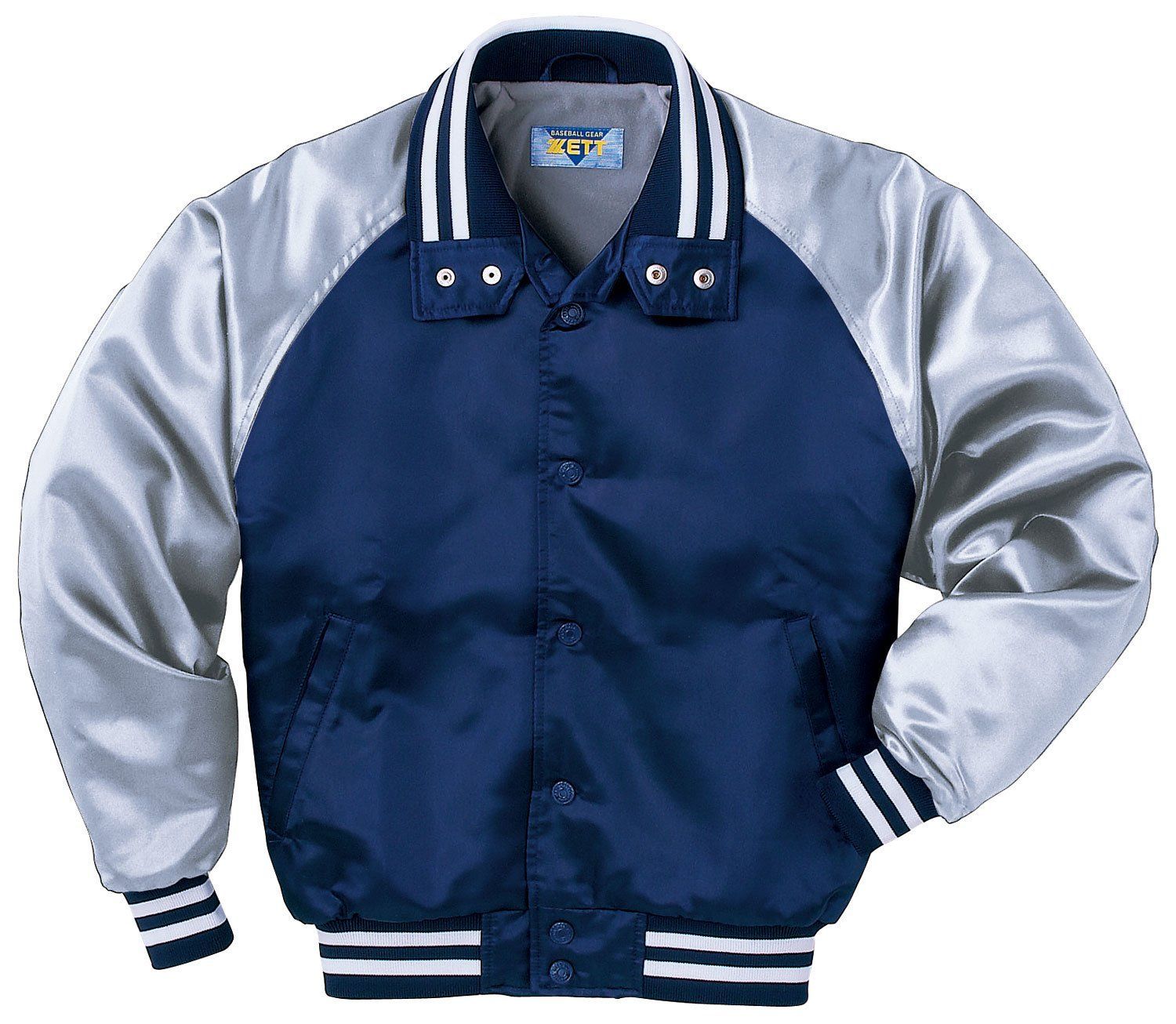 Size:150_Color:ネイビー/シルバー ゼット(ZETT)少年野球 グラウンドコート BOG705 ネイビー/シルバー 150cm