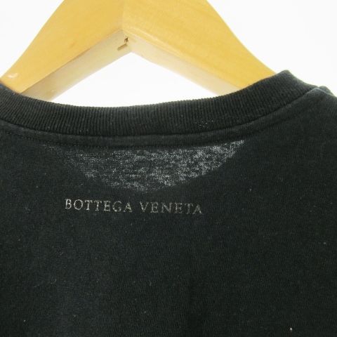 BOTTEGA VENETA◆長袖Tシャツ/44/コットン/BLK/429781 ボッテガヴェネタ BOTTEGA VENETA Tシャツ ロンT クルーネック