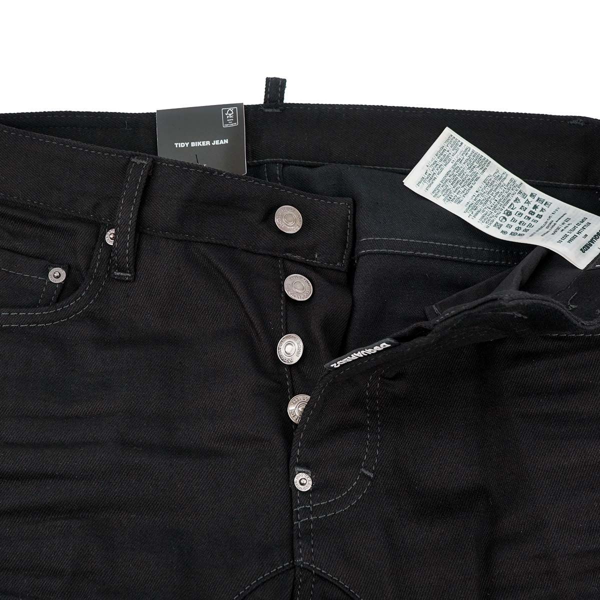 DSQUARED2ディースクエアードS71LB1154タイディバイカー ブラック DSQUARED2 - Tidy Biker Jean / タイディ バイカー ジーンズ