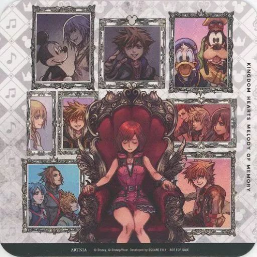 SQUARE ENIX - キングダムハーツ カフェ アルトニア マグ コースター アクリル セット B 中古】マグカップ・湯のみ パッケージビジュアル コースター