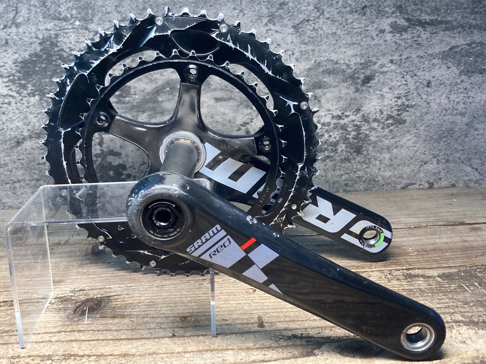 JM044 スラム SRAM レッド RED クランクセット 11S 172.5mm 53 39T 5ARM PCD130