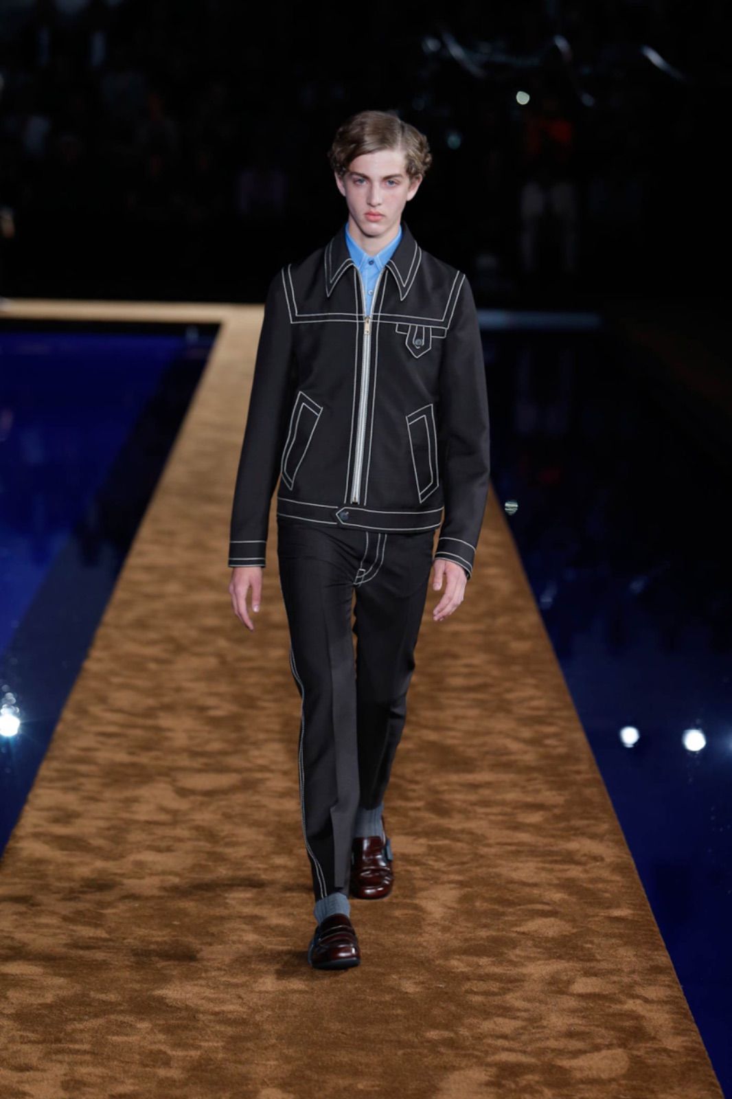 prada 2015ss ダークネイビー スーツ ホワイトステッチ 2025年最新】prada 15ssの人気アイテム - メルカリ