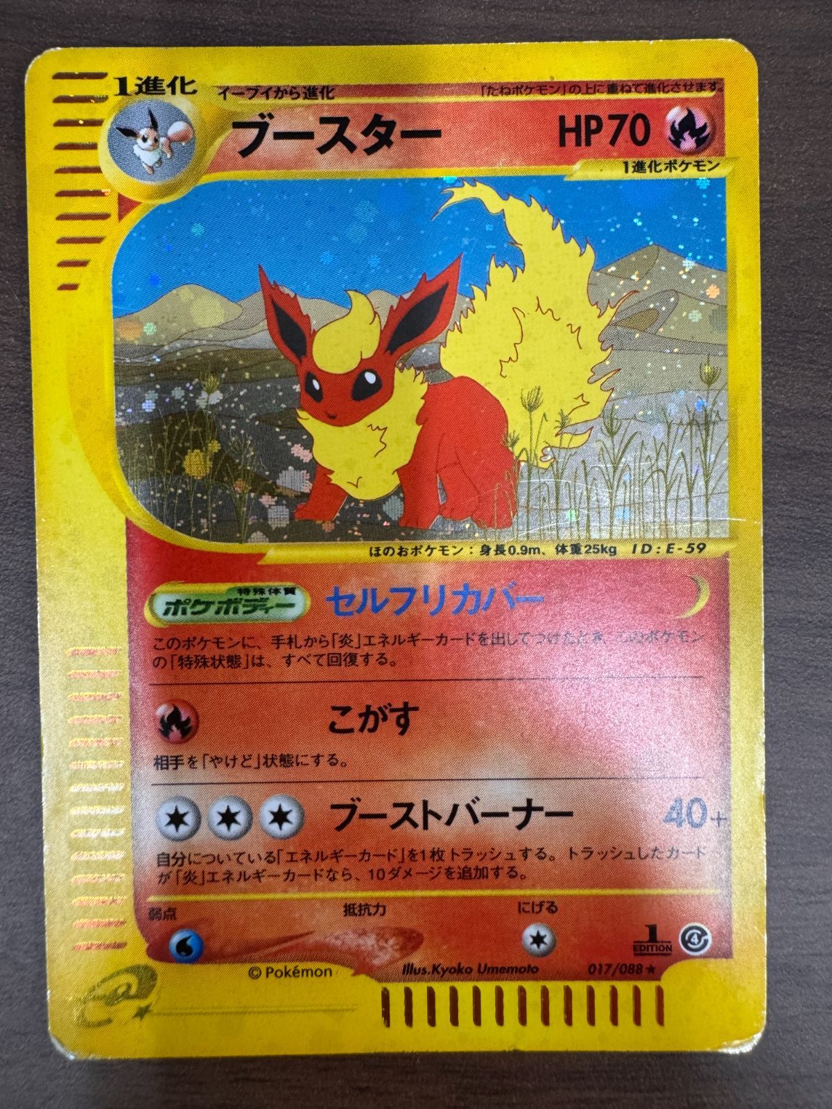 ★ポケモンカード ブースター eカード 1ed キラ 017/088★ 状態C ブースター カードe 017/088 1st Edition 1ED ポケカ ポケモン