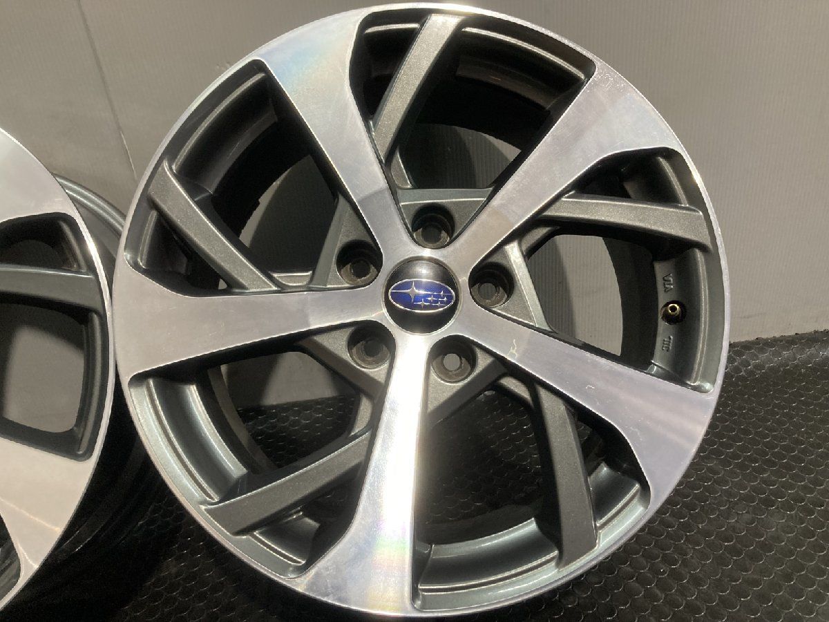 美品 スバルフォレスター純正 225/60/ R17 アルミ4本セット SK9