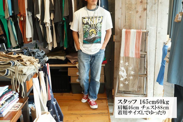Lucky Brand(ラッキーブランド)：プリント Tシャツ-海外ブランド