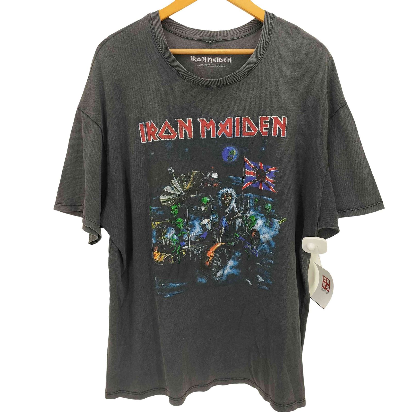 ユーズドフルギ USED古着 フロントBIGプリントバンドTシャツ フェードTシャツ メンズ 表記無 