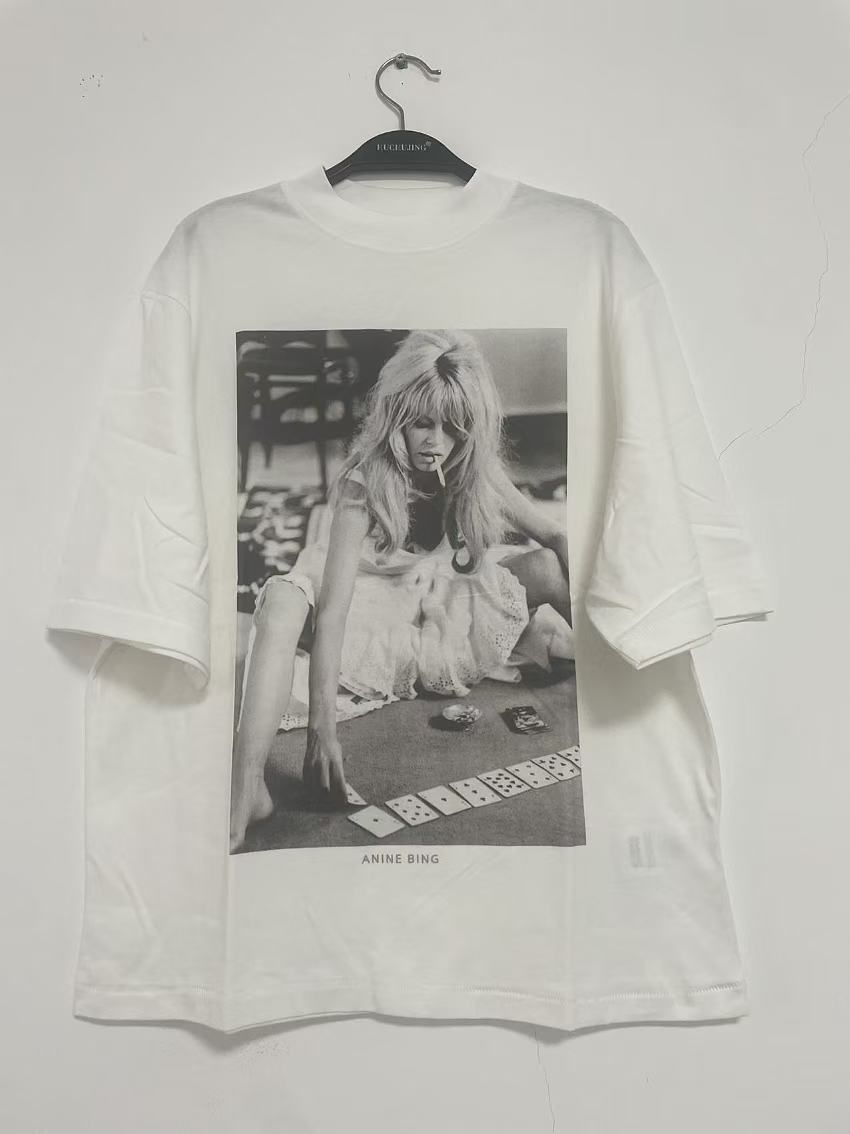【ANINE BING リリティー AB X DK ブリジットバルドー Tシャツ ANINE BING Lili Tee AB X DK X Brigitte Bardot - Ivory