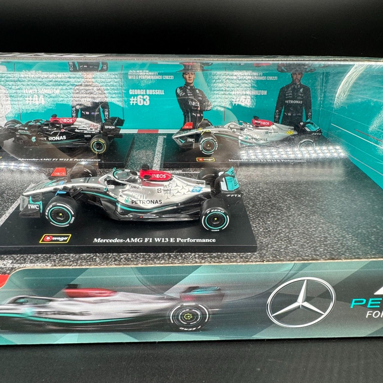 1:43 フォーミュラ1 ダイキャストカー 6個セット　メルセデス 1:43 フォーミュラ1 ダイキャストカー 6個セット メルセデス