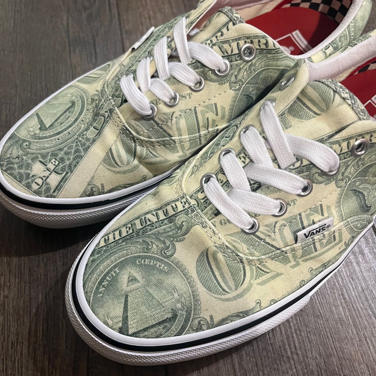 国内正規 SUPREME Vans 23SS Dollar Era Green ドル エラ スニーカー