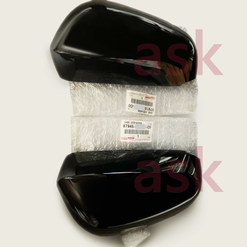 トヨタ カローラクロス用 サイドミラー ドアミラーカバー 左右セット 黒 ブラック TOYOTA COROLLA CROSS 純正部品