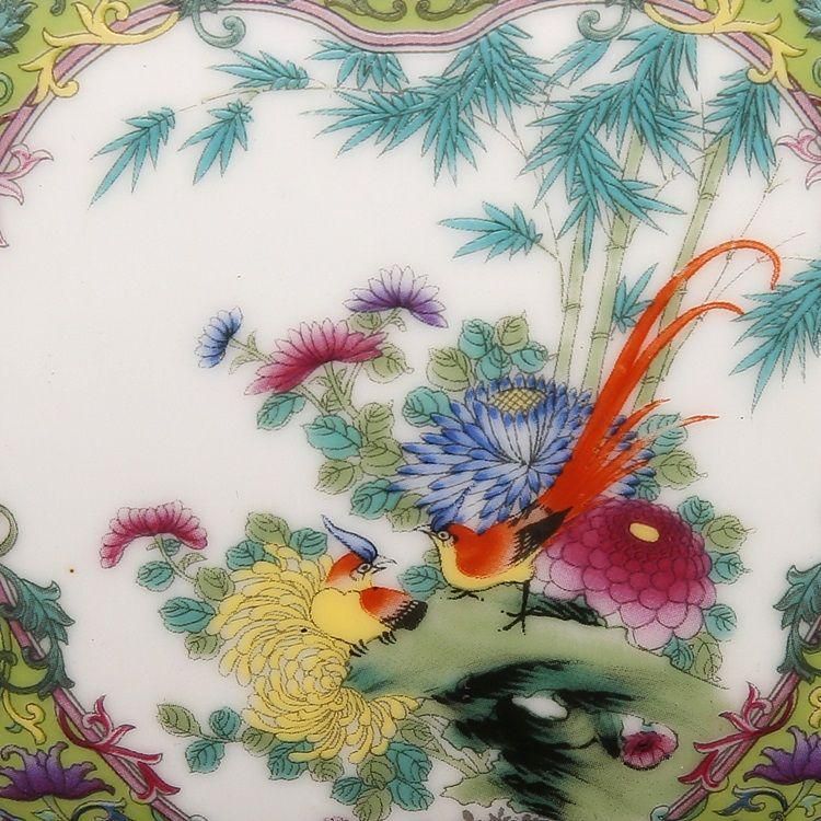 乾隆琺瑯彩蒔金四方賞 景徳鎮 陶磁器 装飾品 現代工芸品 美術品