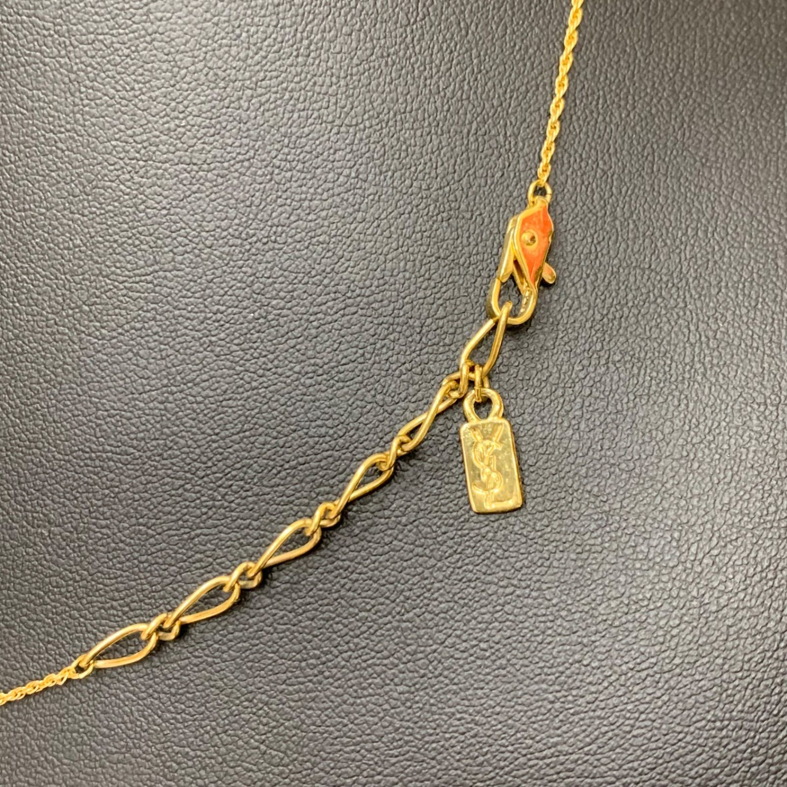 YSL イヴ・サンローラン ロゴ チェーン ネックレス ヴィンテージ