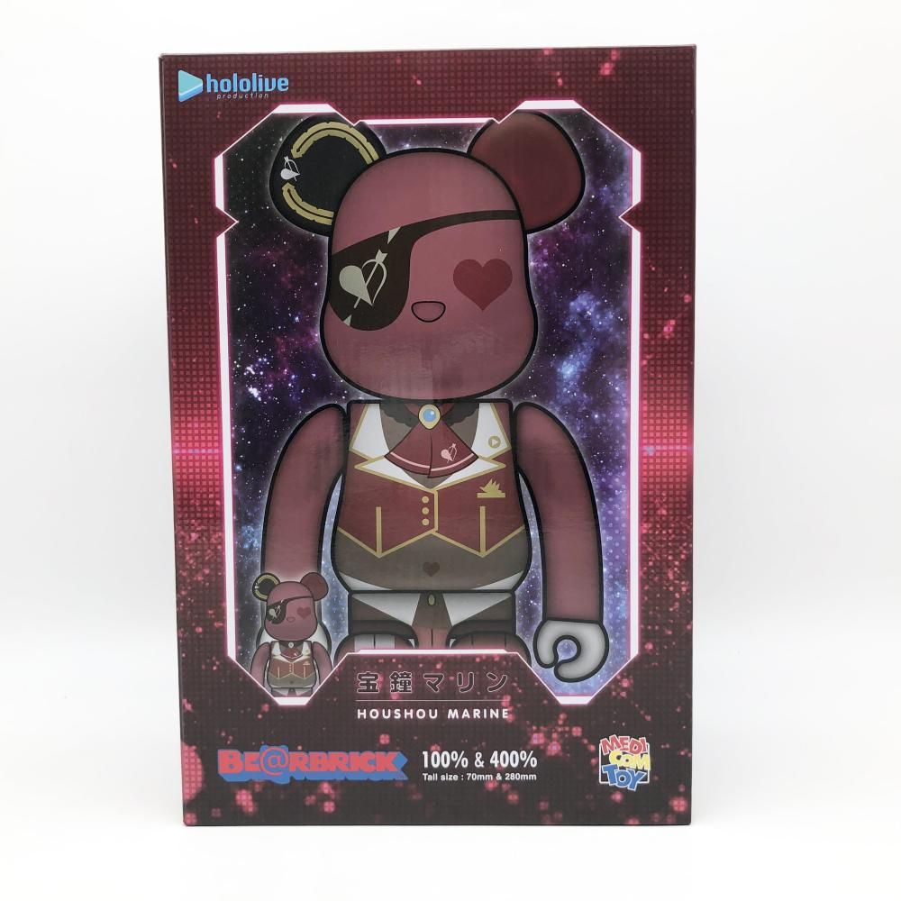 開封 メディコム･トイ ホロライブプロダクション hololive × BE RBRICK 宝鐘マリン 100％-400％ ベアブリック 17