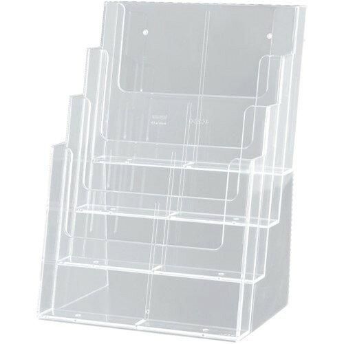 新品・2営業日で発送】友屋 カタログホルダー 4C230 A4 4段 (30027 4253)