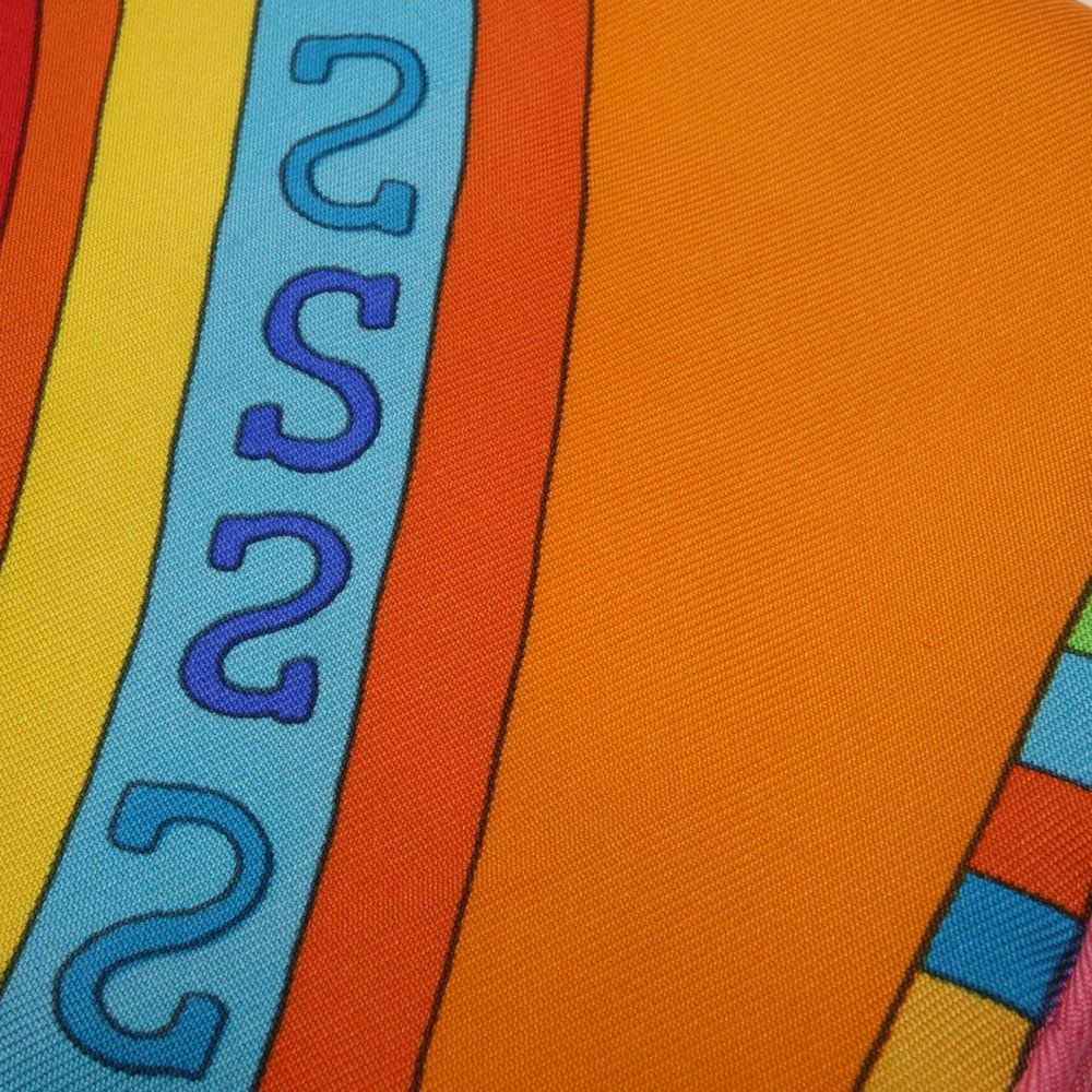 ⭐️美品⭐️エルメス スカーフ カレ90 フランスパリス24Fbg オレンジ 箱 HERMES エルメス スカーフ カレ90 フランスパリス24Fbg シルク