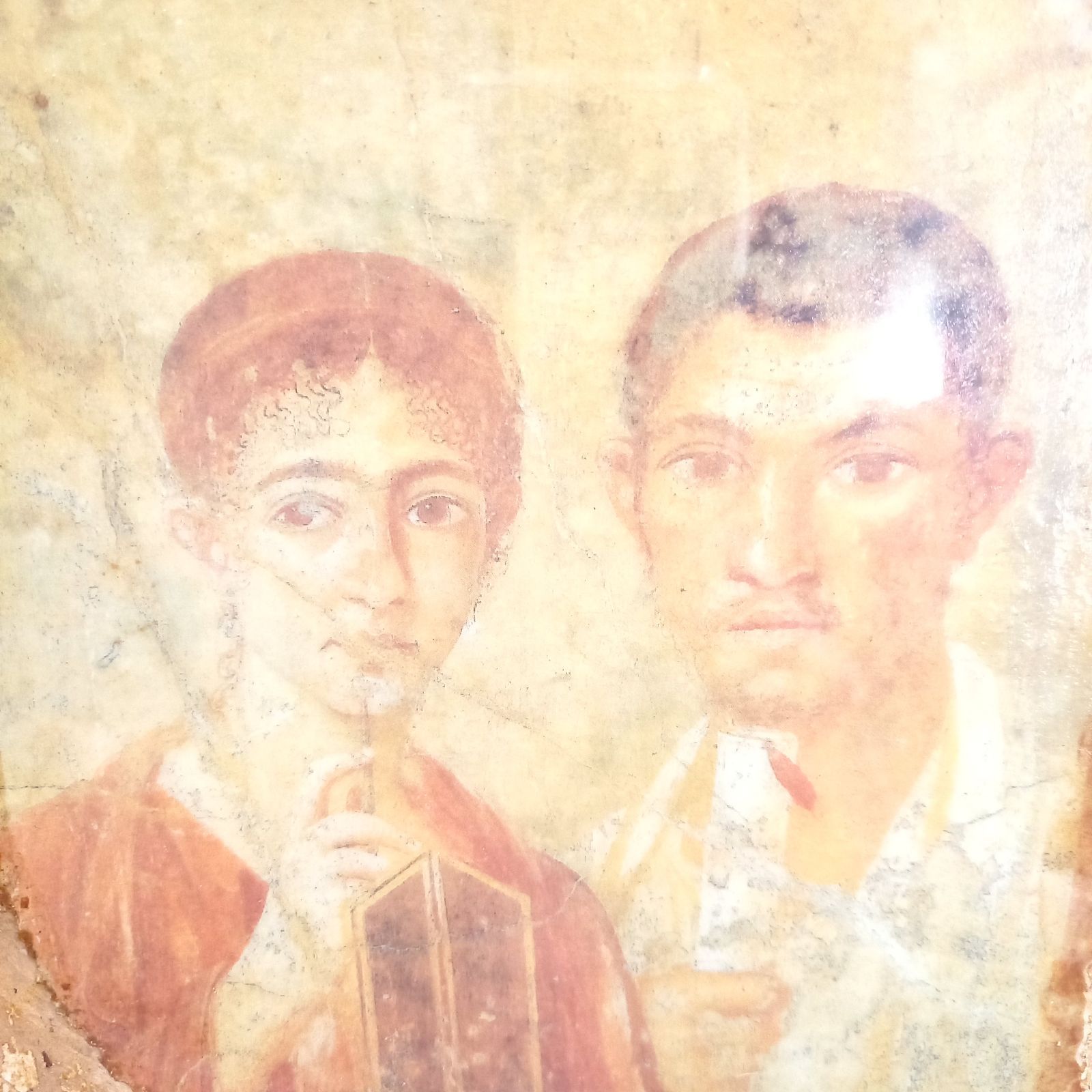 古代ローマのモザイク画風 額付き