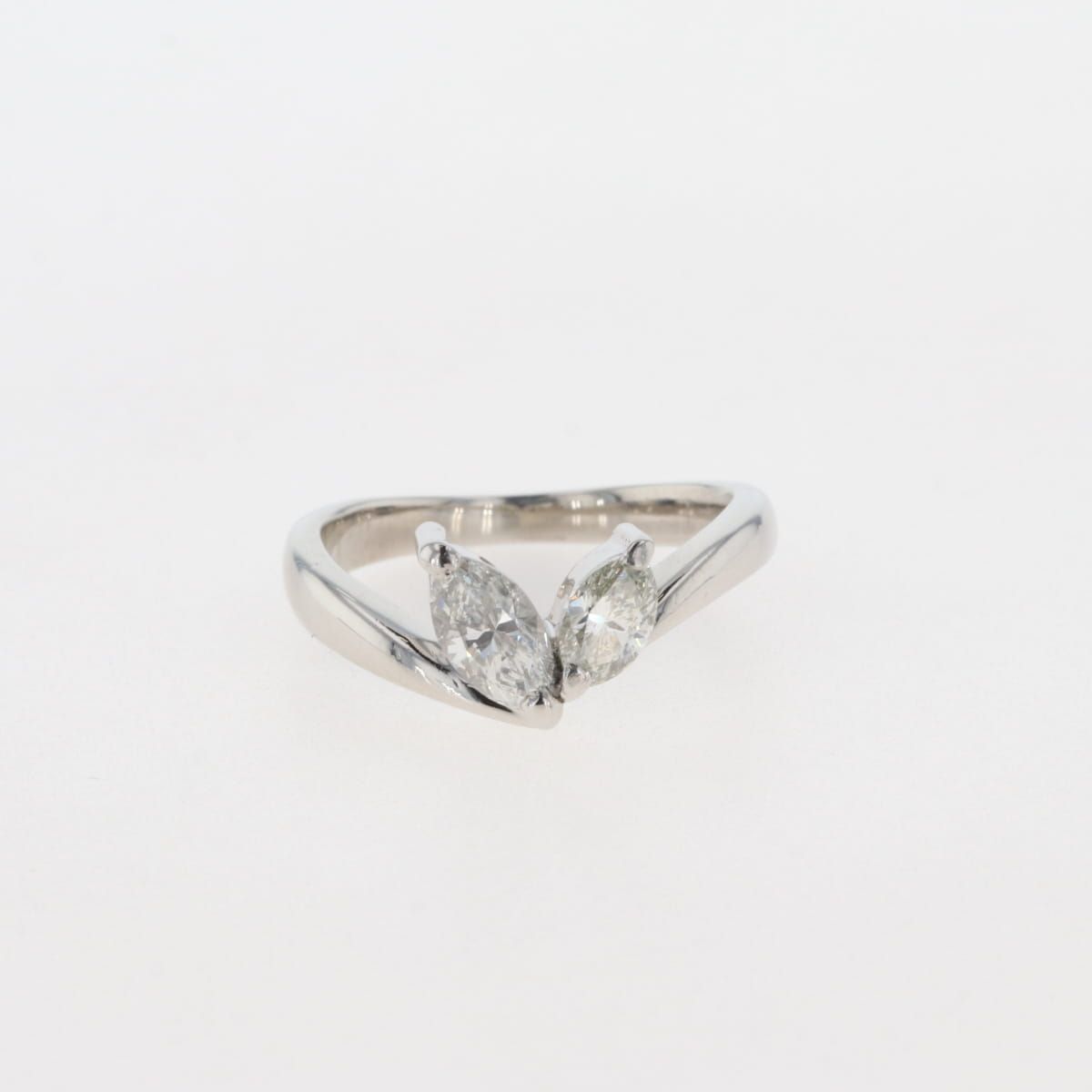 メレダイヤ デザインリング プラチナ 指輪 リング 9.5号 Pt1000 ダイヤモンド レディース 【中古】 - メルカリ