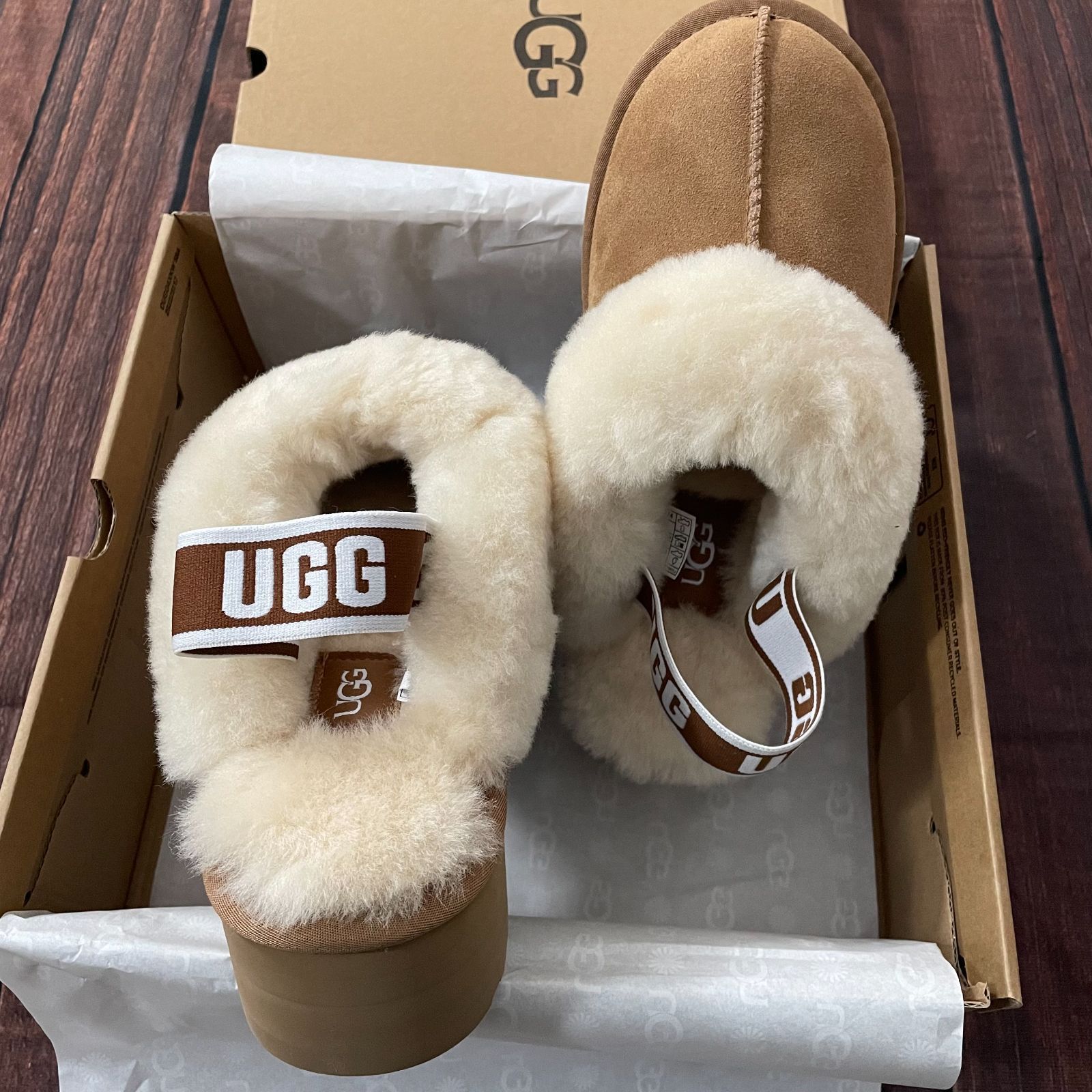 UGG アグ サンダル レディース ファンケット Funkette 厚底 Chestnut 