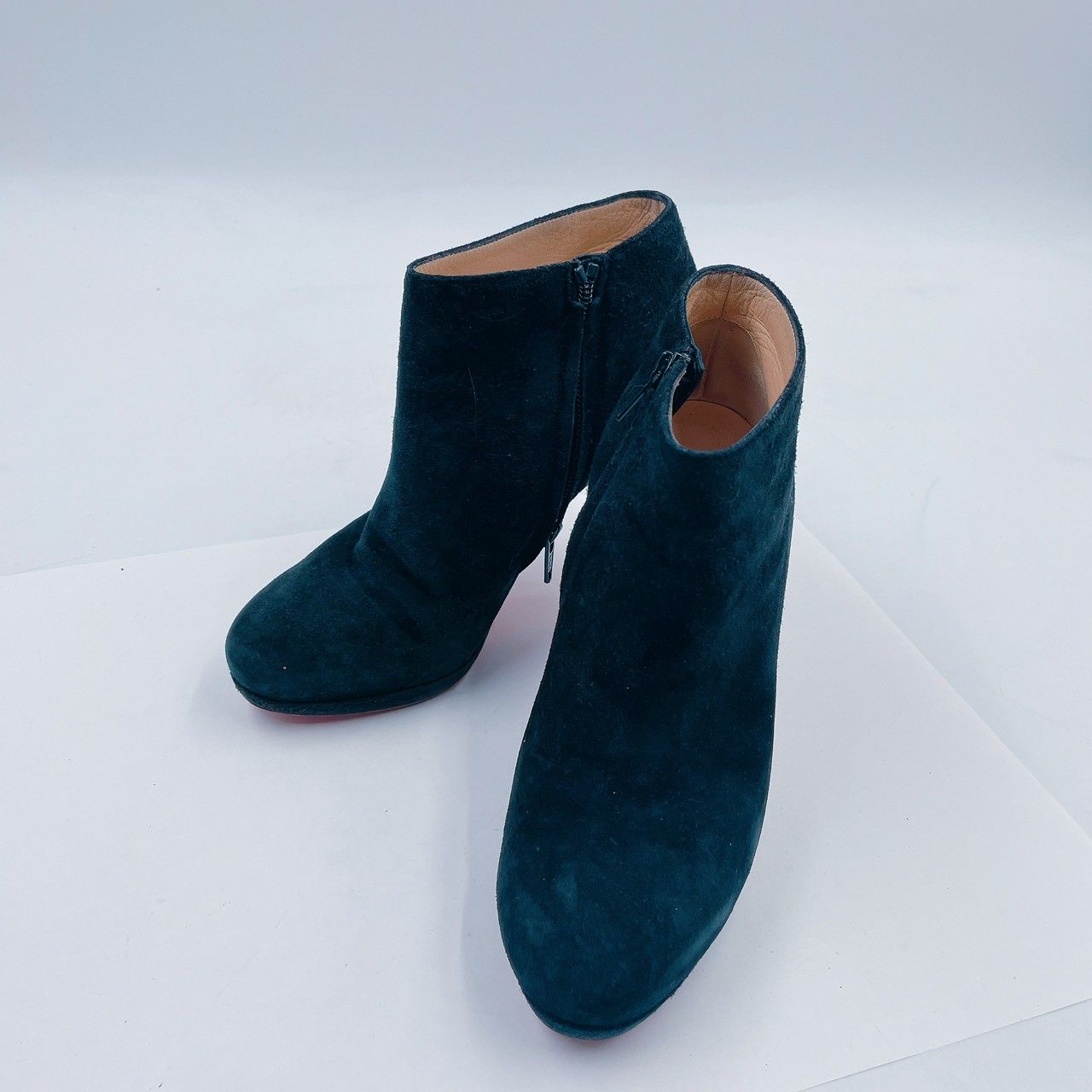 Christian Louboutin クリスチャンルブタン ピンヒール スウェード レザーブーツ レディース ブラック