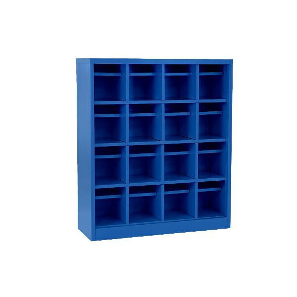 ロッカー おしゃれ スチール シューズボックス 16人用 オープンタイプ 棚板付き 扉なし 4列4段 UVカット 撥水 防錆 頑丈 シューズロッカー シューズラック スチールロッカー スリム 更衣ロッカー 靴箱 下駄箱 棚 sy 20 16 a 選択 ブルー