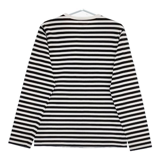 agnes b. アニエスベー ボーダー ロング Tシャツ カットソー 長袖 コットン ヴィンテージ ビンテージ サイズ2 青 × 黒 レディース 古着 中古 agnes b. - agnes b. アニエスベー ボーダー ロング Tシャツ