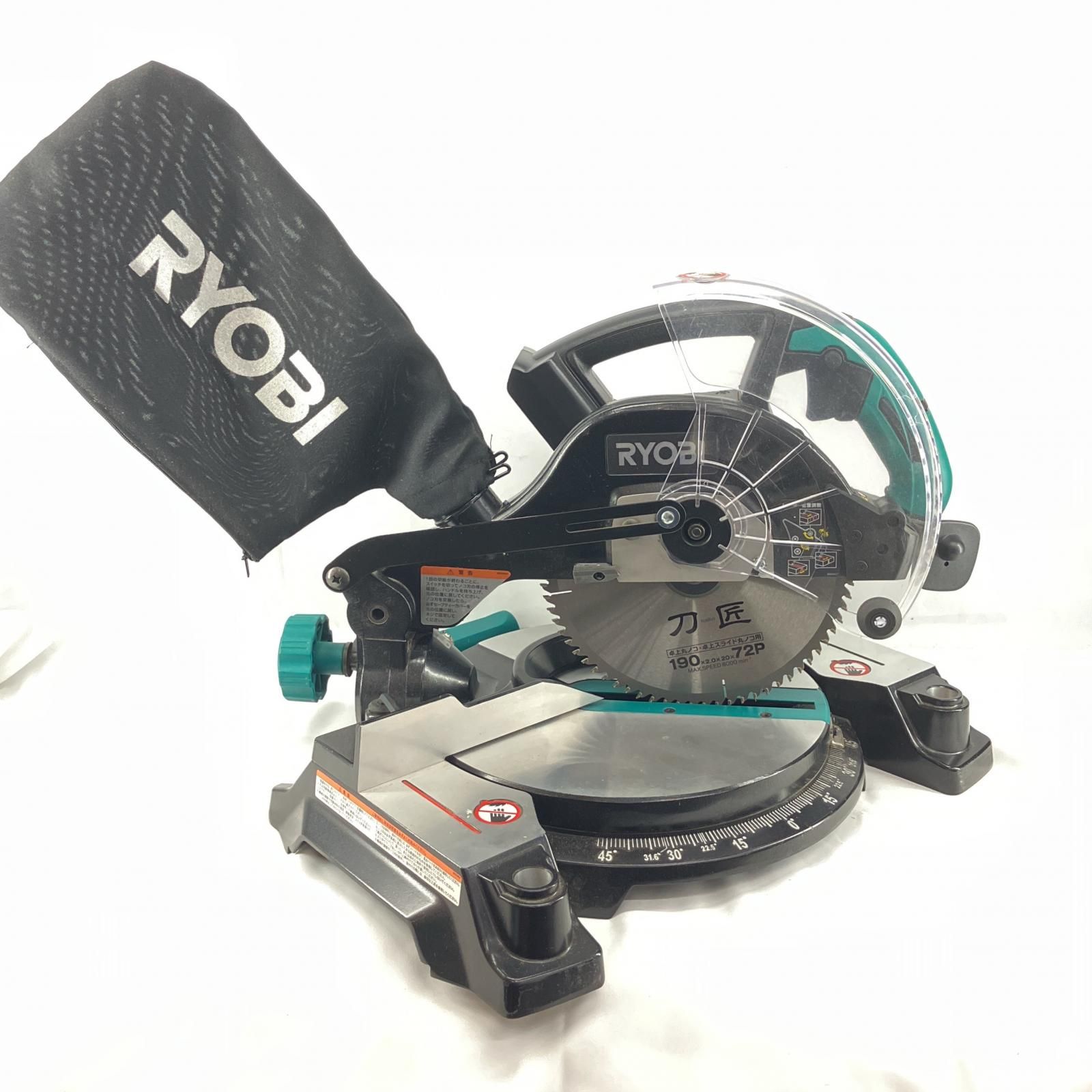 RYOBI リョービ 卓上丸ノコ BTS-180 グリーン コードレス式 190mm