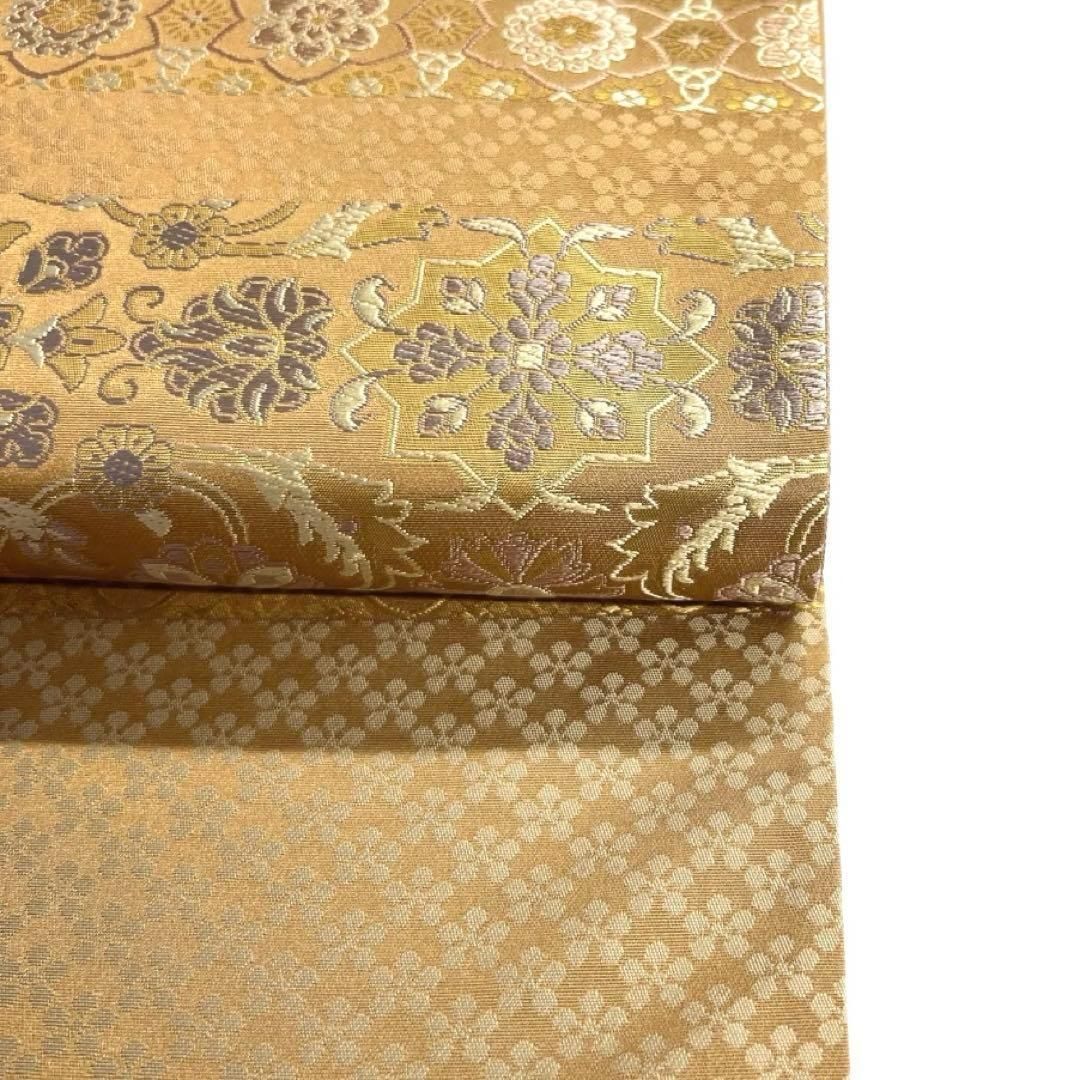 未着用 箔屋清兵衛 袋帯 名物裂文様 華紋 唐花 葡萄 着物 帯 014a d  