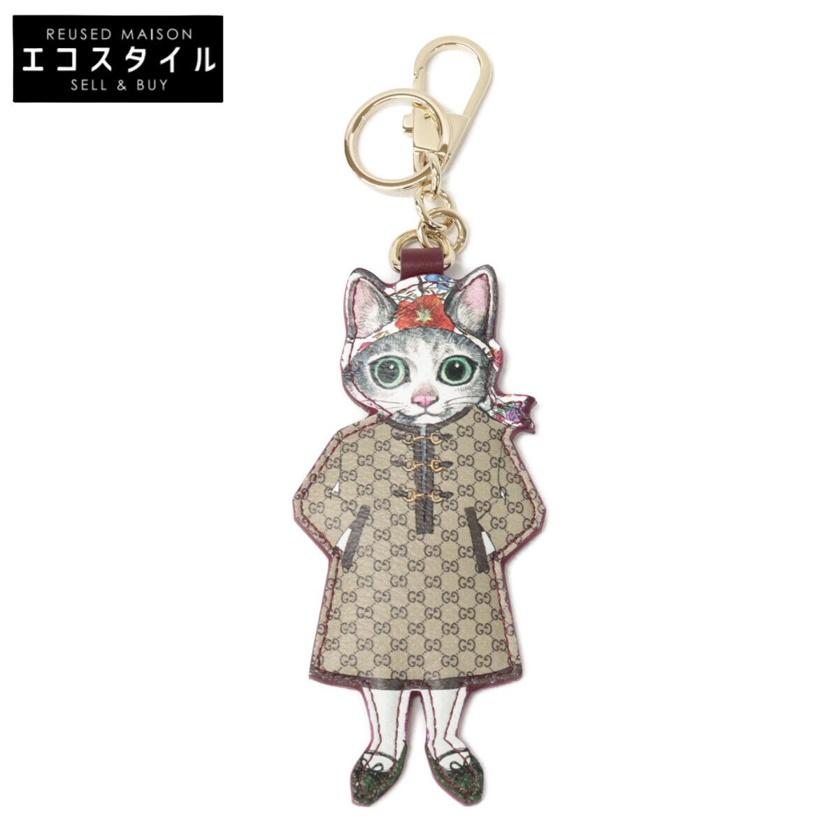 GUCCI グッチ 844246 日本 ヒグチユウコ 猫 BO チャーム