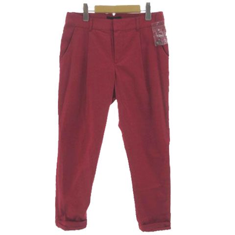 アンタイトル UNTITLED パンツ ジョガーパンツ タック 裾ゴム ストレッチ コットン混 ピンク系 ピンクパープル 2