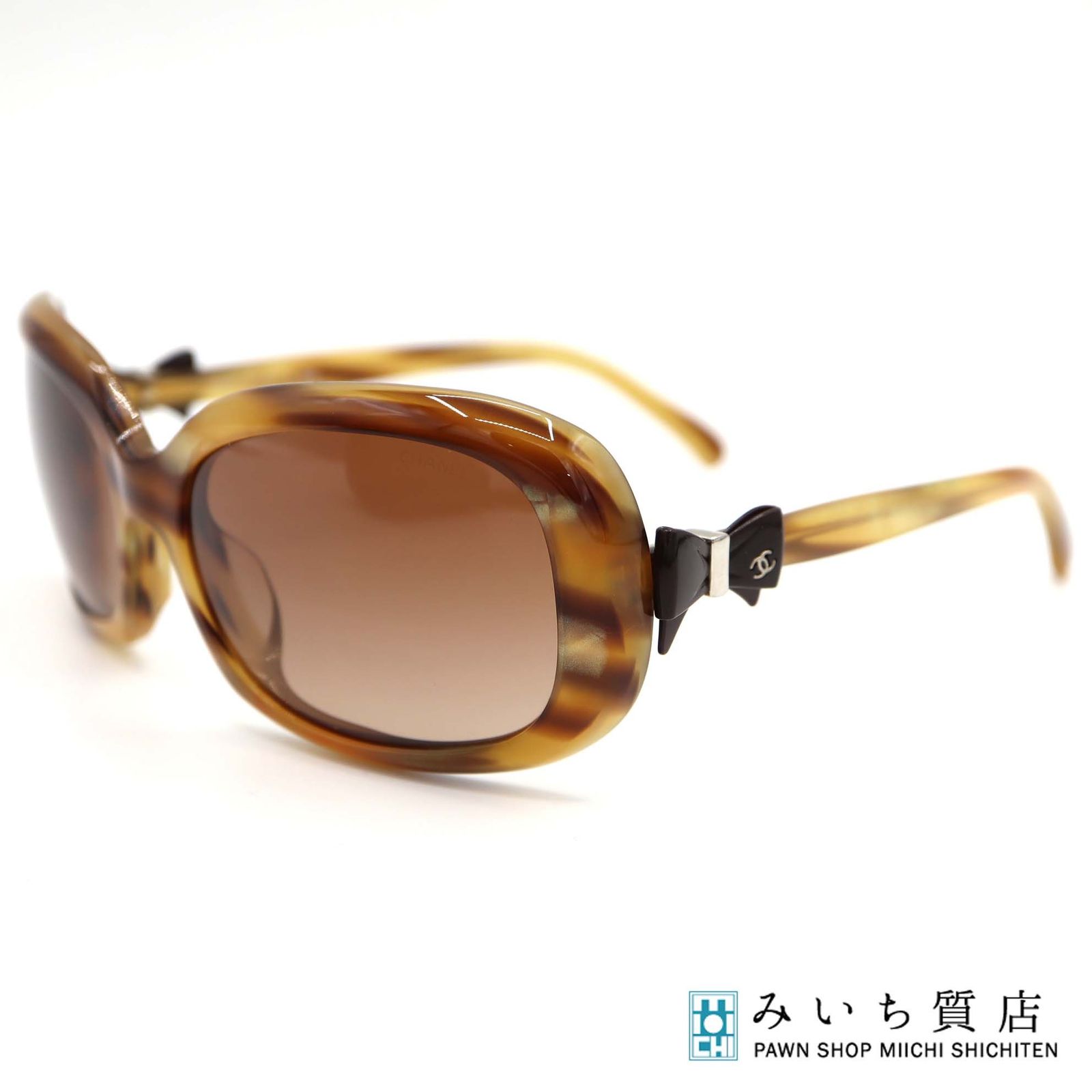 CHANEL シャネル サングラス 5170-A 58□17 135 2N べっこう風 リボン 