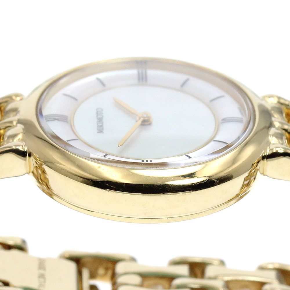 ミキモト MIKIMOTO パールウォッチ クォーツ レディースベルト訳あり_  