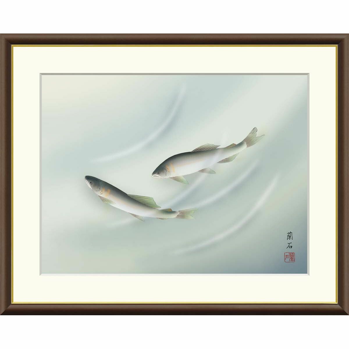 絵画 額入り インテリア アート 送料無料 額絵 高精彩複製画 ジャズ プレイヤー 日本画 鷹のアート額縁付き : 絵画 日本の名画 白鷹図