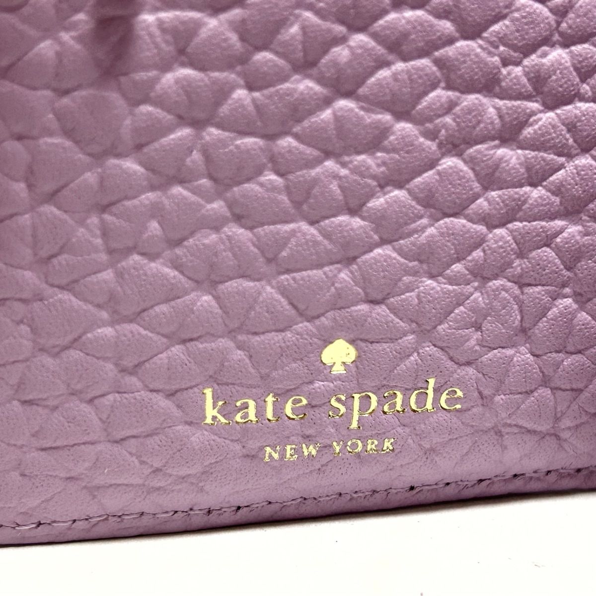 Kate spade(ケイトスペード) Wホック財布美品 - PWRU5077 ライトパープル レザー - メルカリ