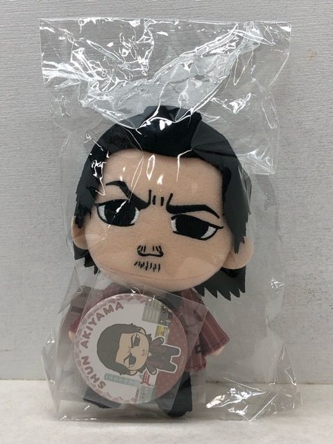 新品未開封　龍が如く　秋山駿　ぬいぐるみ&缶バッジ　Like a Dragon 龍が如く4 秋山駿 ぬいぐるみ＆缶バッジセット 新品未開封 匿名