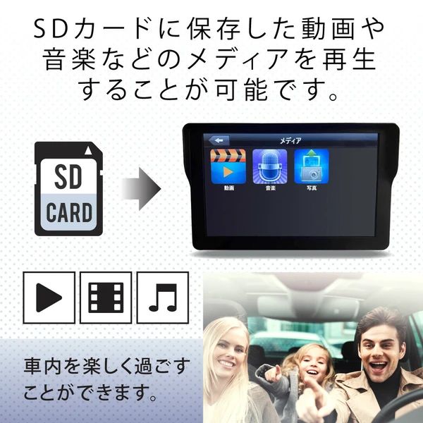 TIME 7インチワンセグドライブレコーダーナビゲーション