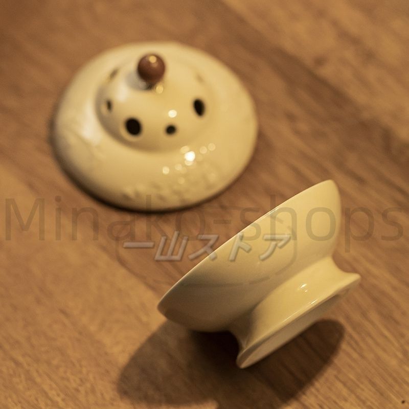 新しい未使用 喜香篆新品梅蘭竹菊四君子盤香炉家庭用高級禅意薫