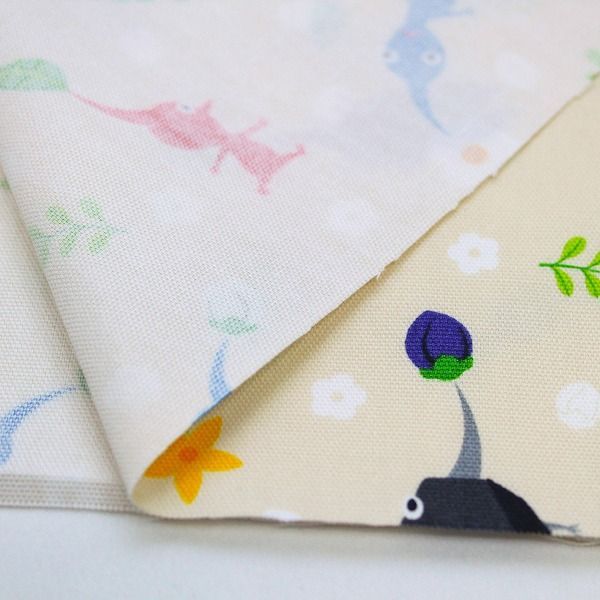 ピクミン PIKMIN ニンテンドー ゲーム オックス 綿100% 生地 布 約110cm×50cm G-3046 入園入学 とらやfabric